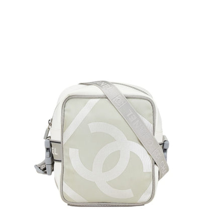 Chanel Sport Line Coco Mark Crossbody Shoulder Bag In White