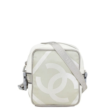 Chanel Sport Line Coco Mark Crossbody Shoulder Bag In White