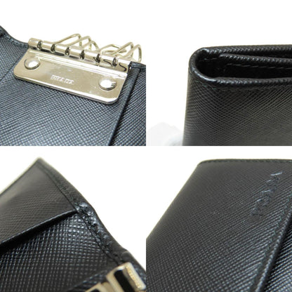 Prada 2M0223 Engraved Key Case Leather