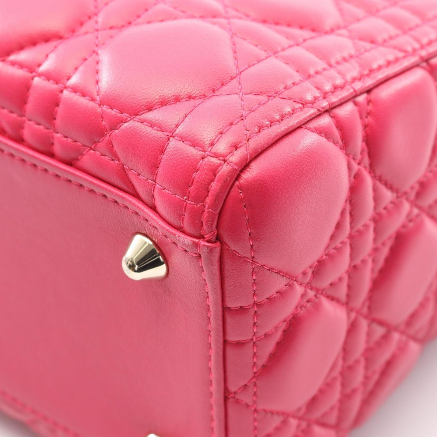 Christian Dior Dior Lady Large Handbag In Lambskin Leather