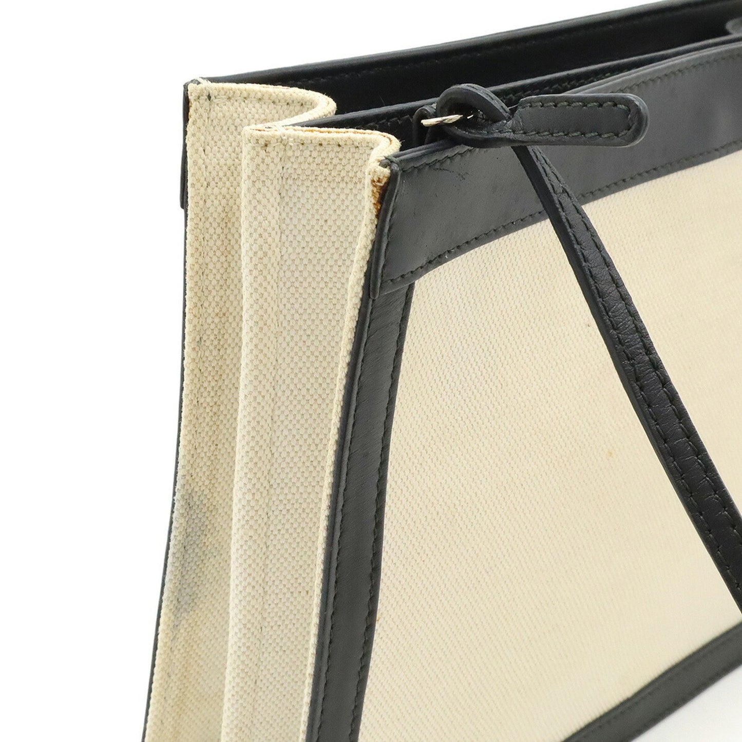 Balenciaga Navy Pochette Shoulder Bag/Clutch Bag In Canvas And Leather