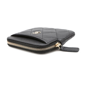Chanel Wallet/Coin Case Matelasse Coco Mark Caviar Skin Ap2061 Chanel Wallet Coin Purse Black