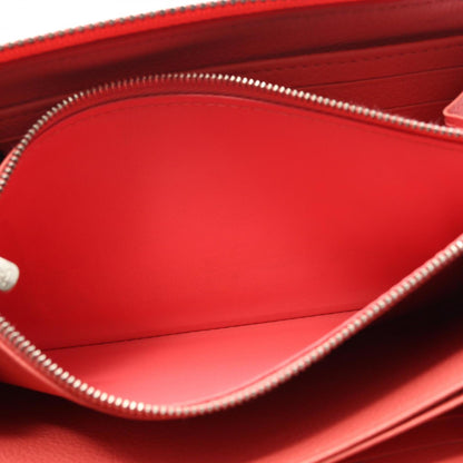 Louis Vuitton Zippy Lockme Taurillon Leather Blossom Round Long Wallet