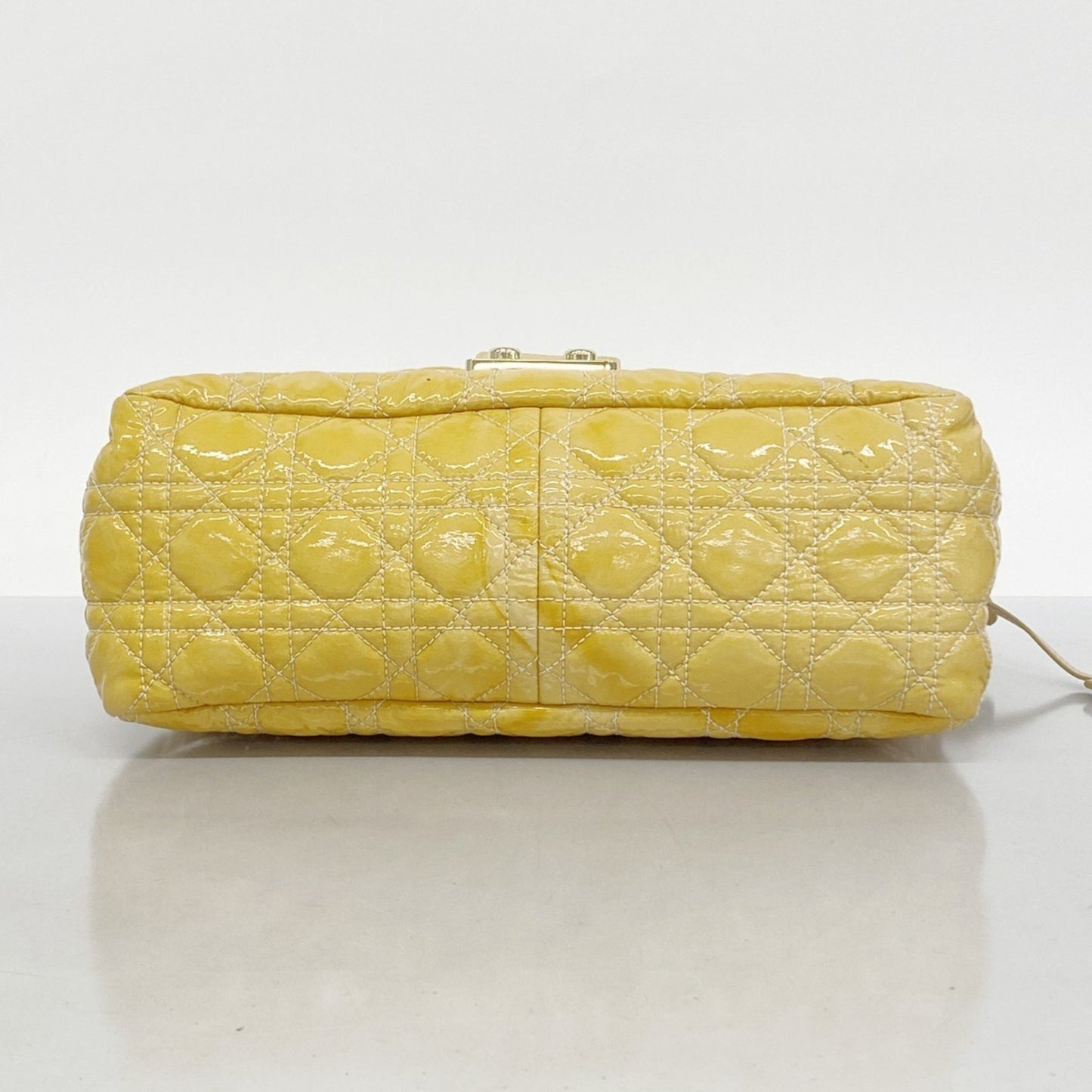Christian Dior Cannage Enamel Shoulder Bag