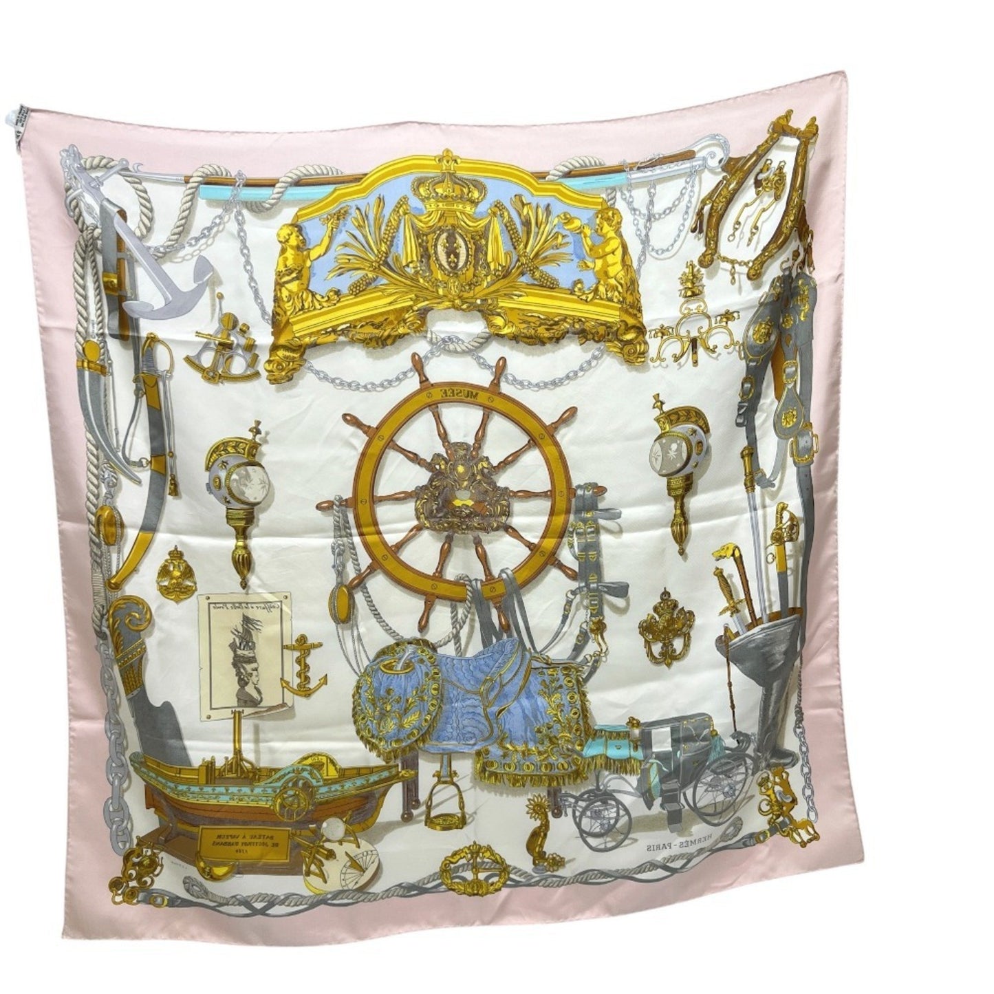 Hermes Musee Carr 90 Silk Scarf For Women