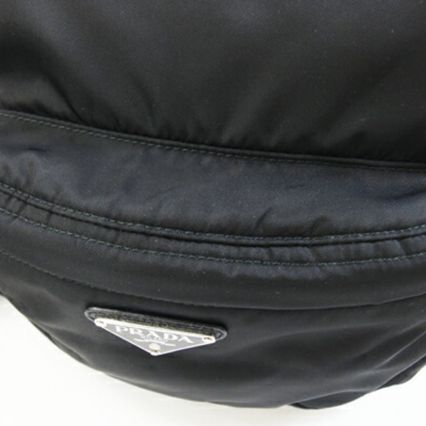 Prada Body Bag 2Vh038 Black Nylon Leather