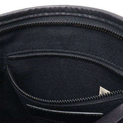 Burberry Smoked Check Pattern Shoulder Bag Pvc Leather Khaki Brown Black