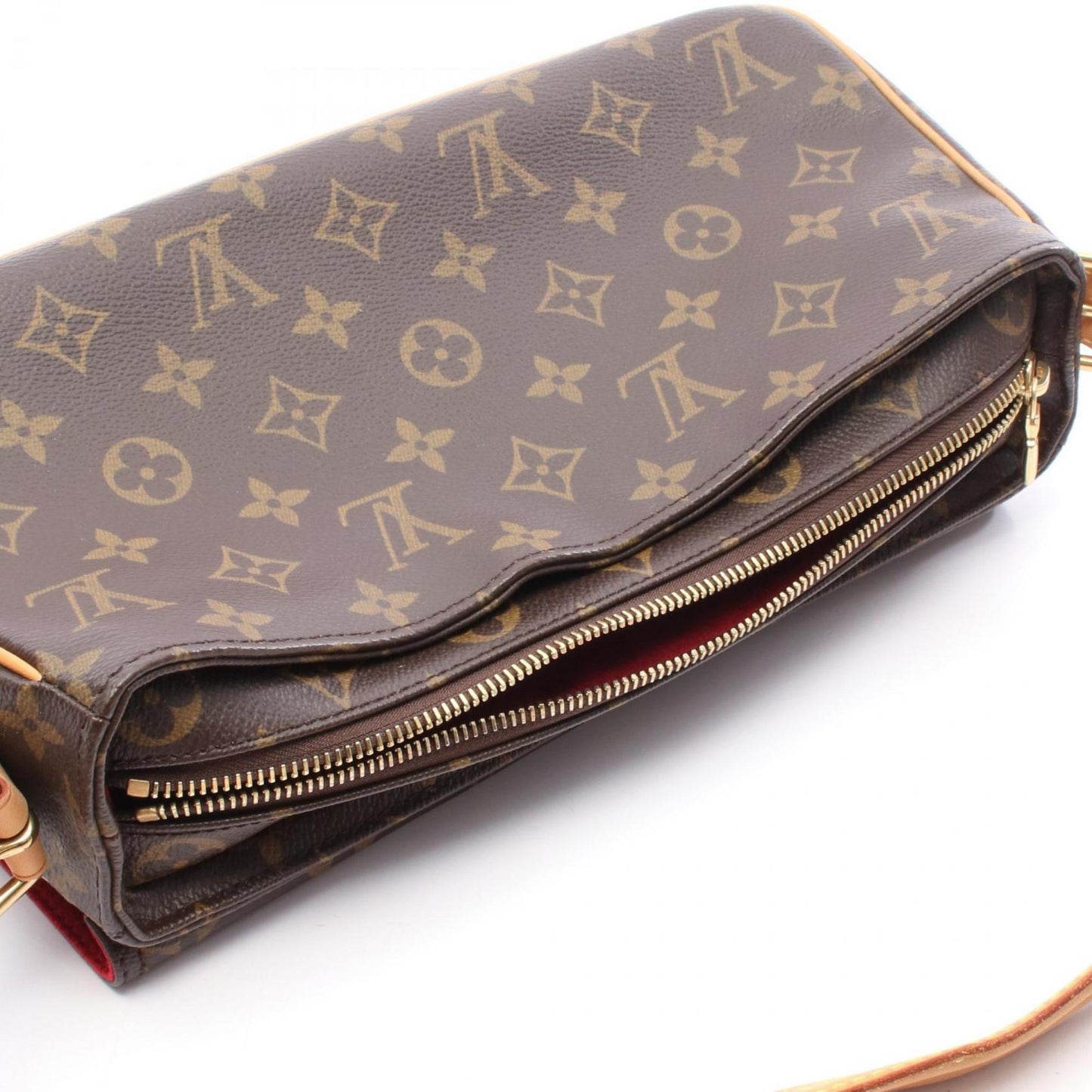 Louis Vuitton Viva Cite Mm Shoulder Bag In Coated Canvas And Leather With Monogram Design