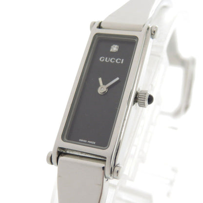 Gucci 1500L Stainless Steel Watch With Single Diamond