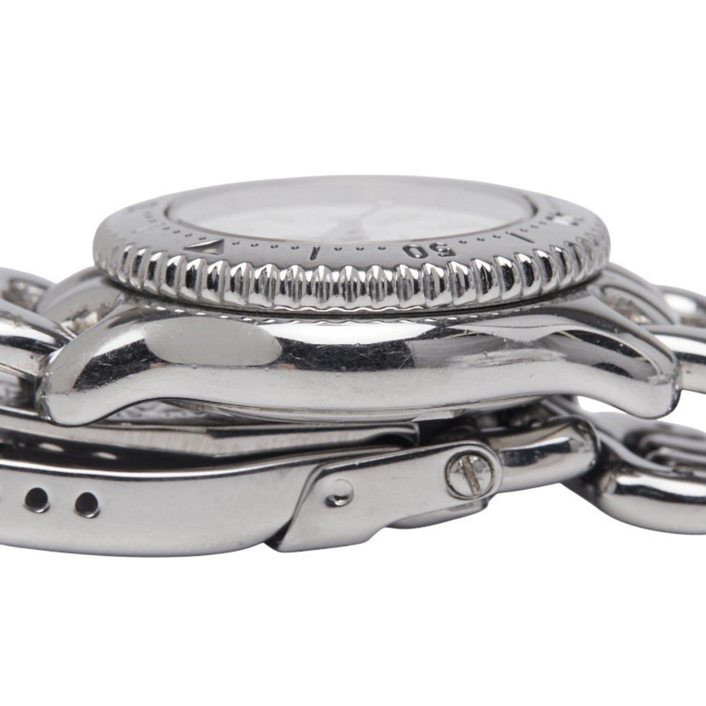 Tag Heuer Cell Watch Wg1410-0 Quartz White Dial Stainless Steel