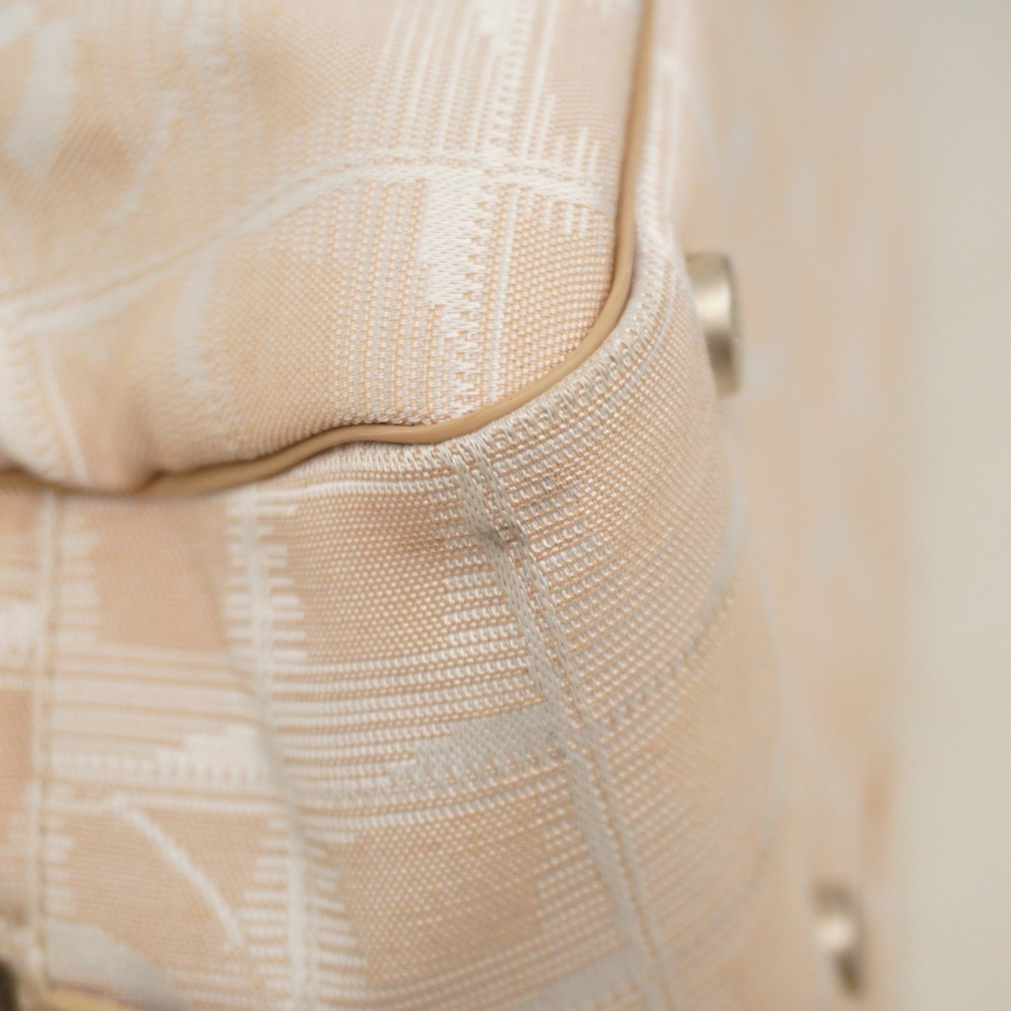 Chanel New Travel Nylon Beige Handbag