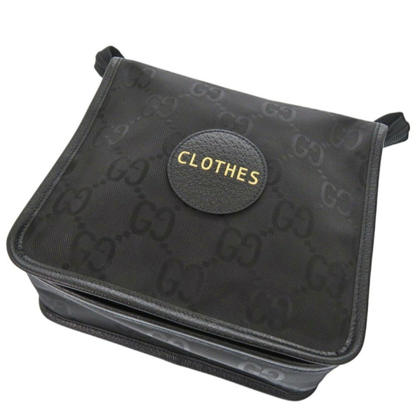 Gucci Off The Grid Small Backing 674801 Nylon Canvas/Leather Black Travel Pouch 1685Gucci