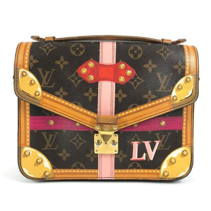 Louis Vuitton M43628 Monogram Summer Trunk Pochette Metis 2Way Bag Shoulder Crossbody Handbag Canvas
