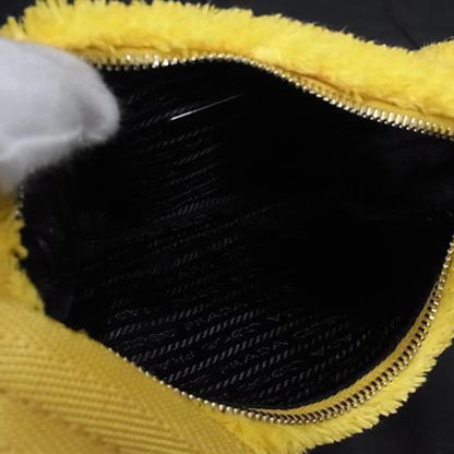Prada Terry Mini Handbag Reedition2000 1Ne515 Yellow Black Pile