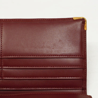 Cartier Must Long Wallet Leather Bordeaux