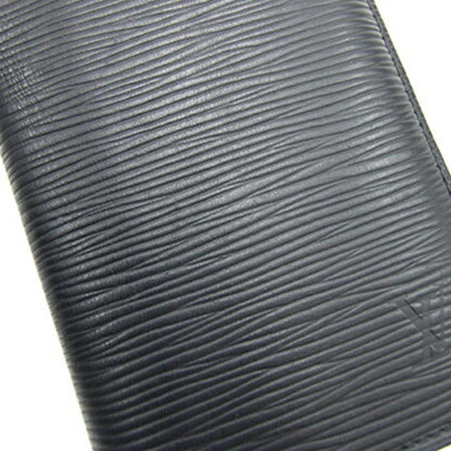 Louis Vuitton Bi-Fold Long Wallet Epi Portefeuille Brazza M60622 Noir Black