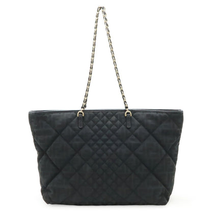 Fendi Zucca Pattern Quilted Tote Bag