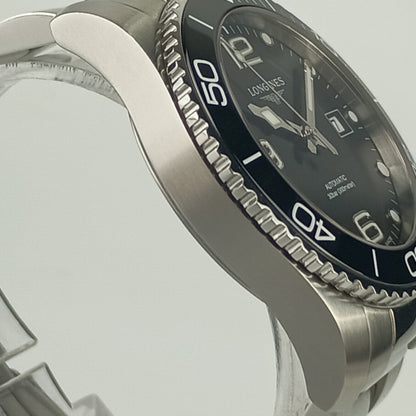 Longines Hydroconquest L3.781.4.56.6 Silver Black Dial Stainless Steel
