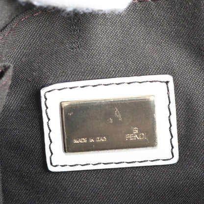 Fendi Zucchino Ff Mamma Leather Shoulder Bag With Hologram Seal