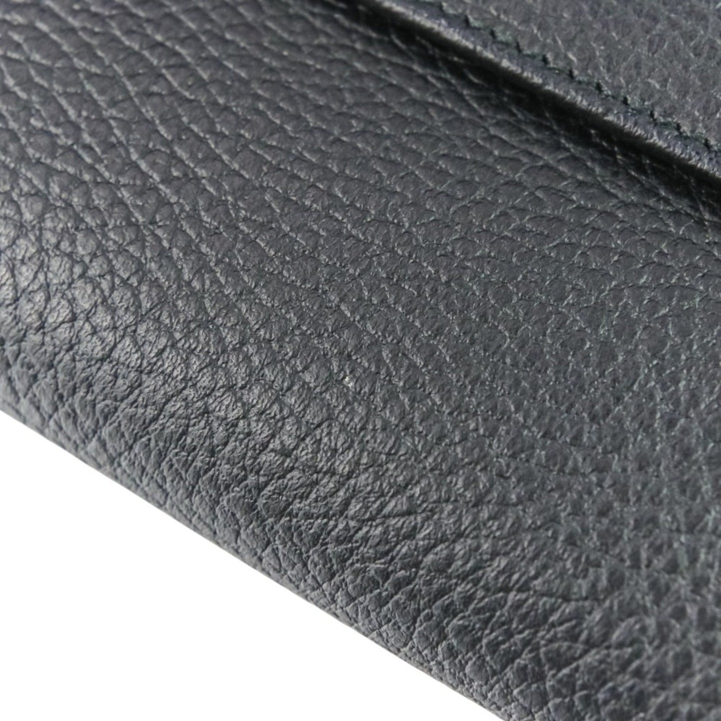 Gucci W-Hook Leather Long Wallet 231837 Black