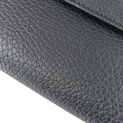 Gucci W-Hook Leather Long Wallet 231837 Black