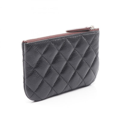 Chanel Matelasse Pouch Bag In Calfskin Leather
