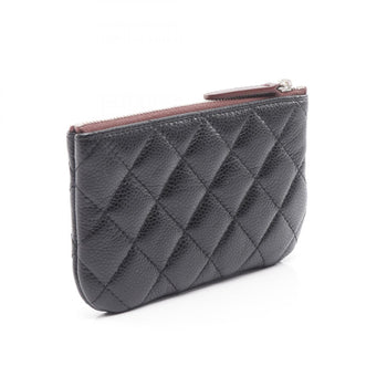Chanel Matelasse Pouch Bag In Calfskin Leather