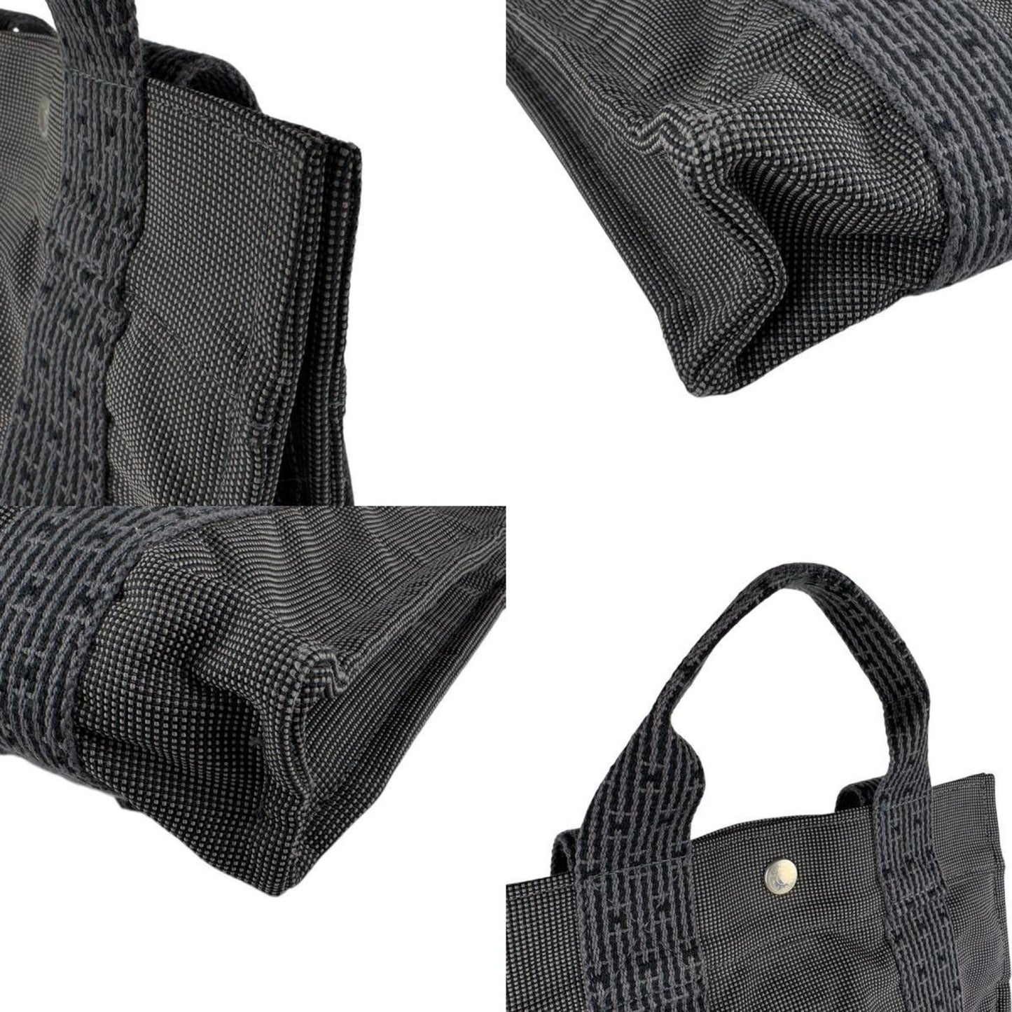 Hermes Herms Air Line Sac Ado Pm Backpack In Nylon Canvas