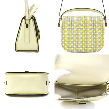 Valextra Iside Crossbody Leather Handbag/Shoulder Bag In Yellow