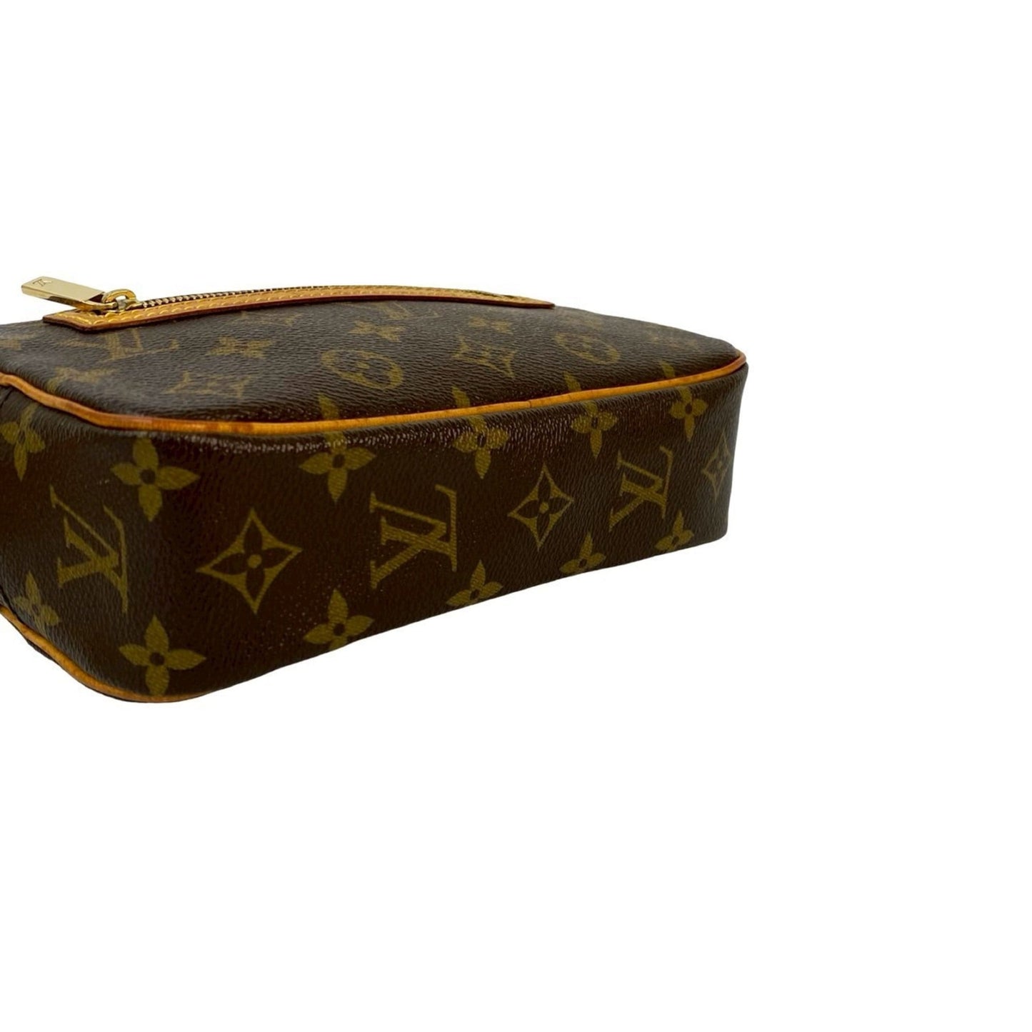 Louis Vuitton Pochette Cite Monogram Leather Semi-Shoulder Bag/One-Shoulder Bag Brown 31815