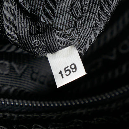Prada Tessuto Shoulder Bag With Triangle Logo Plate