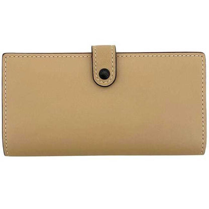 Coach Tri-Fold Long Wallet Ec-23718 Beige 57197 Leather 1941 Coach