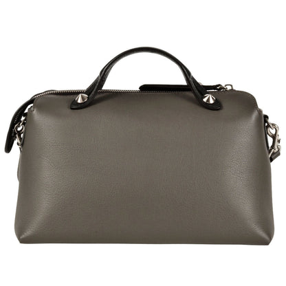 Fendi By The Way Medium Handbag Leather 8Bl124 Gray Shoulder Strap