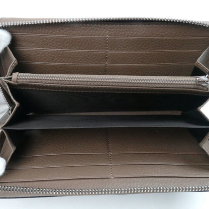 Gucci Jumbo Gg Zip Around Long Wallet Round Taupe 739484