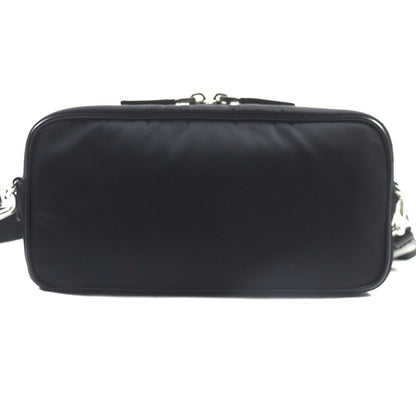 Prada 1Bh197 Triangle Logo Re-Nyion Nylon And Leather Shoulder Bag With Pouch