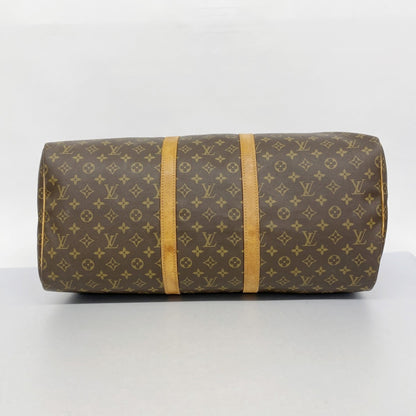Louis Vuitton Monogram Keepall 55 Boston Bag M41424 Brown