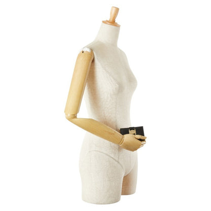 Salvatore Ferragamo Vara 6-Ring Key Case In Black Leather