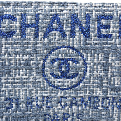 Chanel Wallet Bi-Fold Chanel A81973 Coco Mark Deauville Blue Tweed