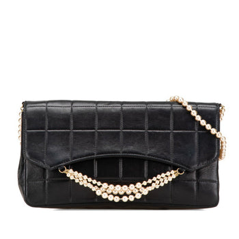 Chanel Chocobar Shoulder Bag In Black Lambskin