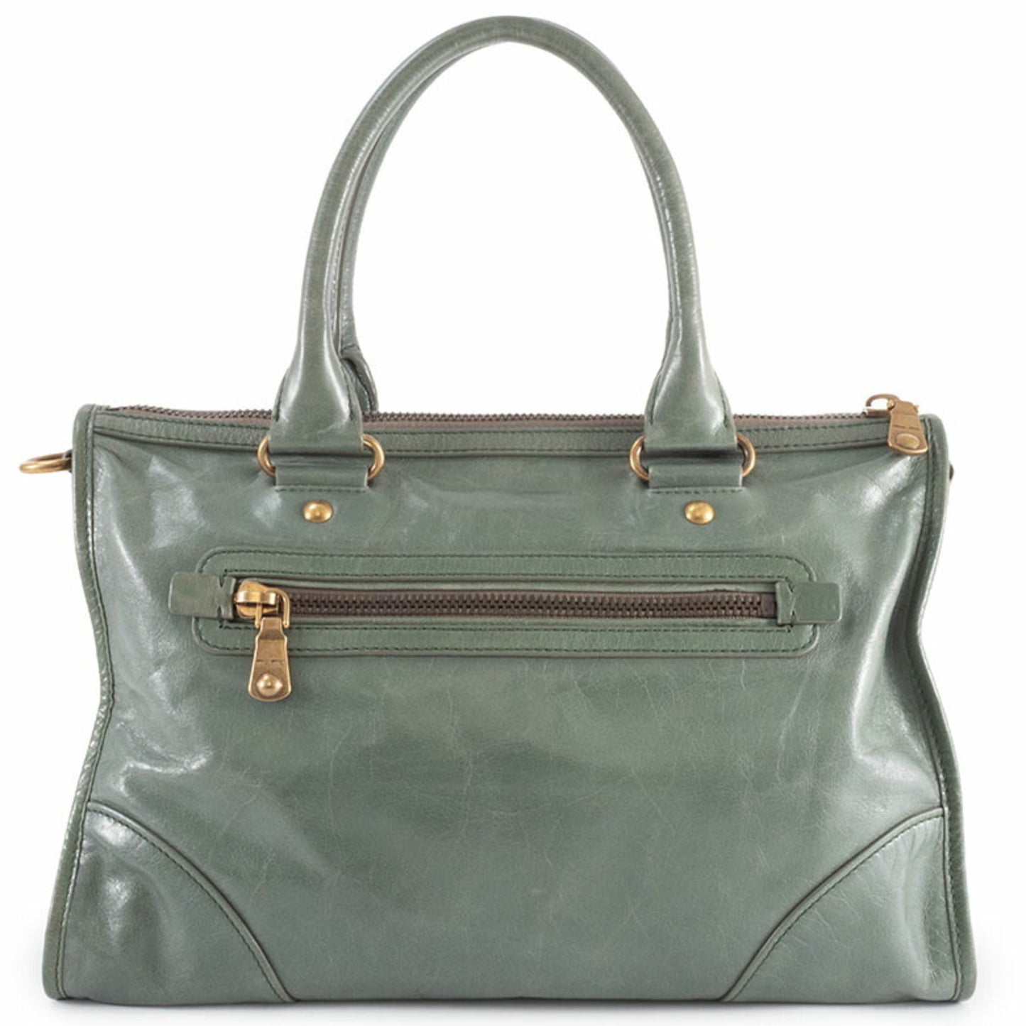 Miu Miu Miu Vitello Shine Handbag Rl0043 Leather Green