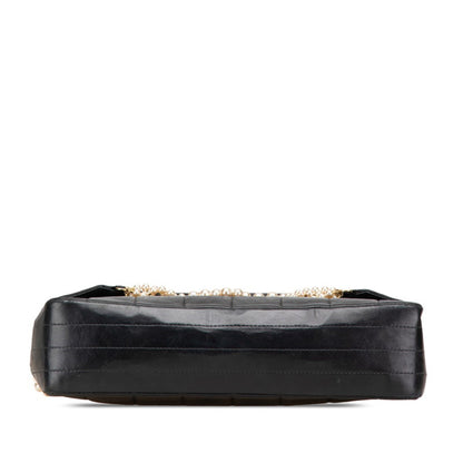 Chanel Chocobar Shoulder Bag In Black Lambskin