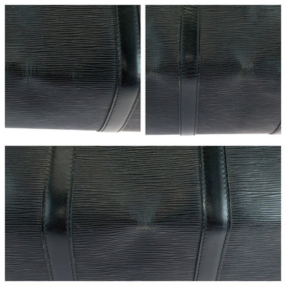 Louis Vuitton Louis Vuitton Epi Keepall 55 Noir Black Gold Hardware Leather M42952 Boston Bag