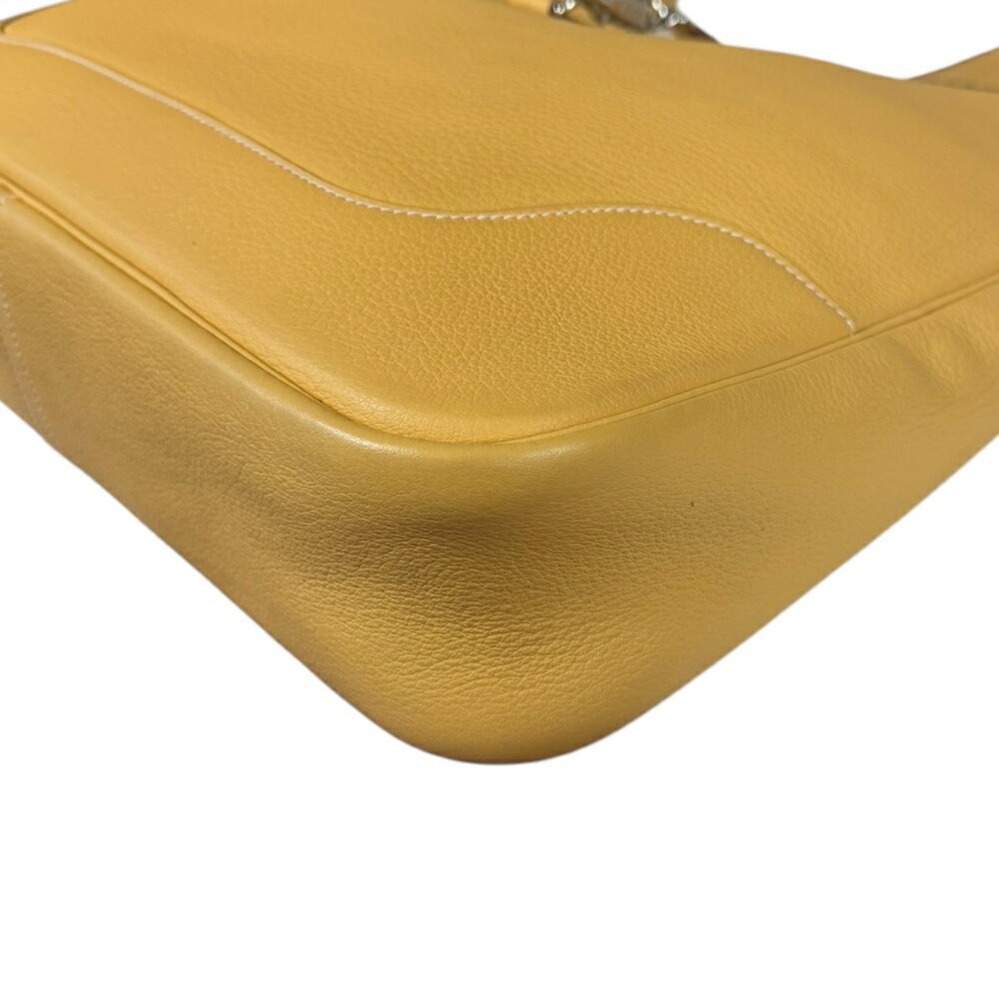 Hermes Trim 35 Shoulder Bag Taurillon Clemence Yellow