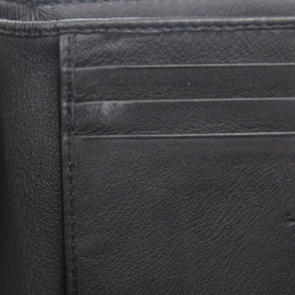 Christian Dior Dior Cannage Logo Charm Patent Leather/Enamel Black Bifold Wallet With Gold Hardware