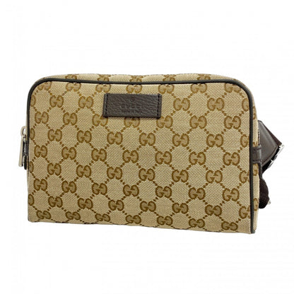 Gucci Waist Bag Gg Canvas 449174 Brown
