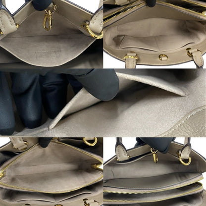 Louis Vuitton Monogram Empreinte Louis Vuitton Montaigne Bb Leather Handbag Tote Bag Beige 90824