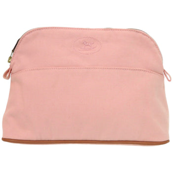 Like New Hermes Bolide Pouch 25Mm Canvas Pink Bag 0170 Hermes