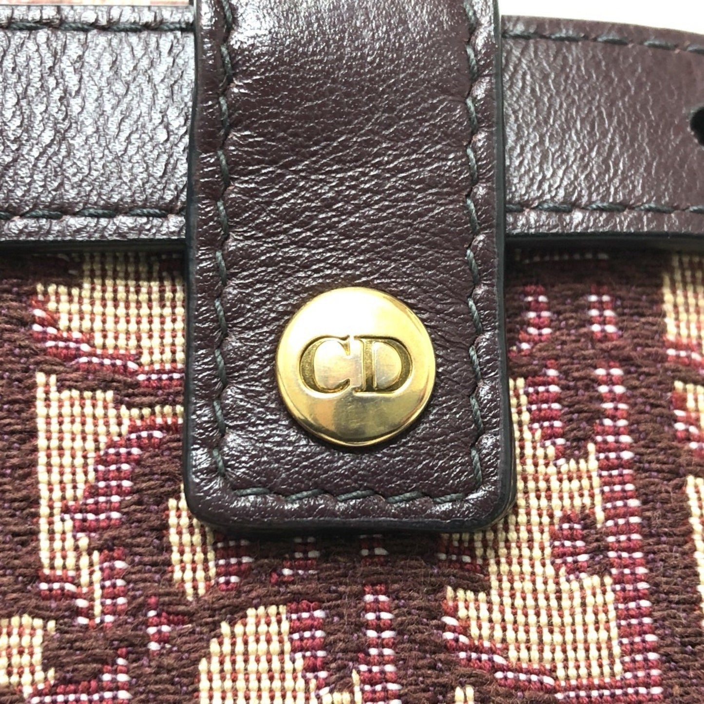 Christian Dior Trotter Saddle Belt Pouch/Waist Pouch/Body Bag In Canvas/Leather