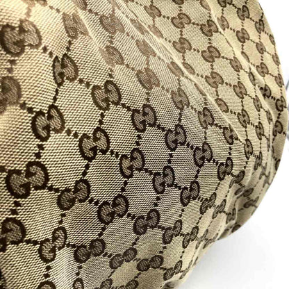 Gucci 203528 Tote Bag Shoulder Gg Canvas Beige X Black