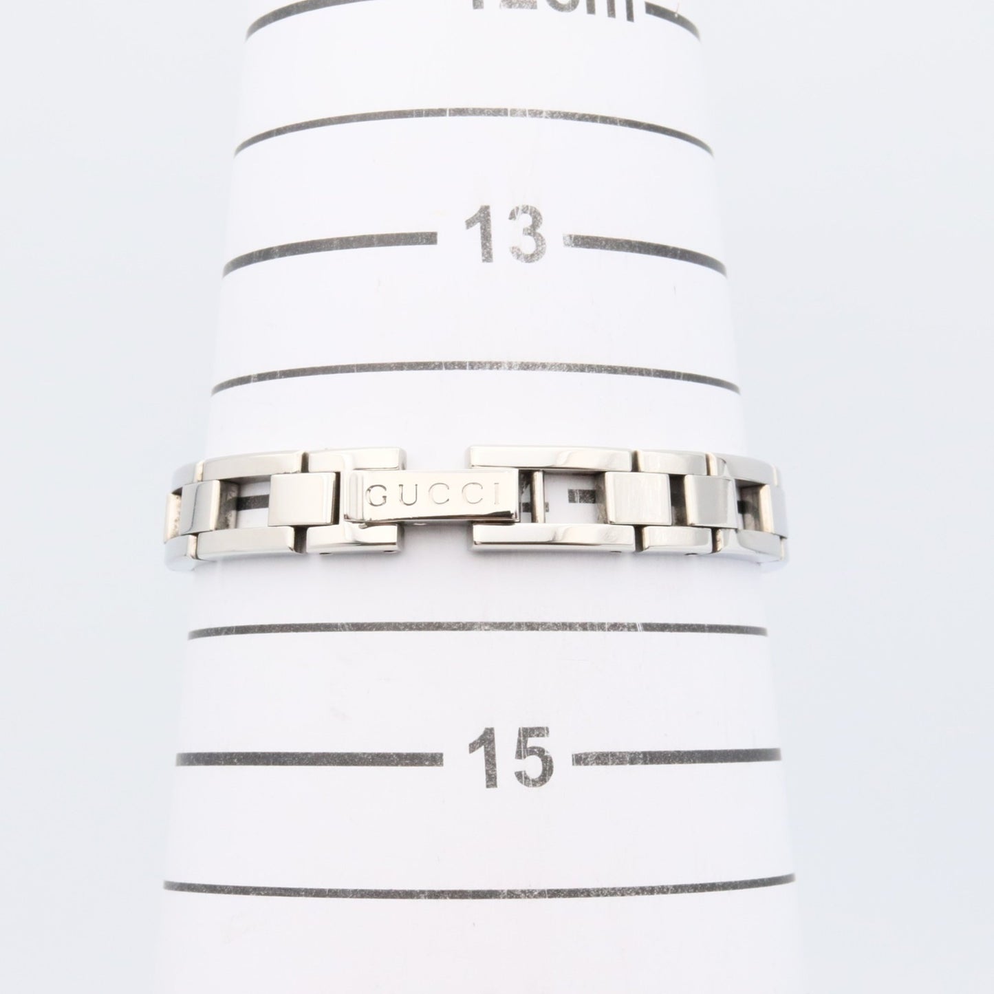 Gucci Women'S Stainless Steel Watch With Pink Shell Finish